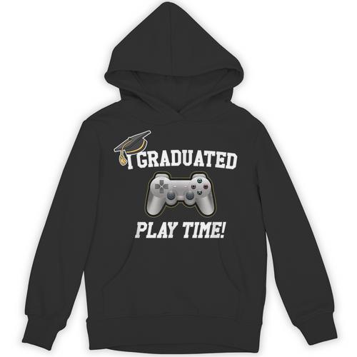 Gamers Graduation I Graduated Play Time Gamer Unisex Hoodie - Best Gift Smart