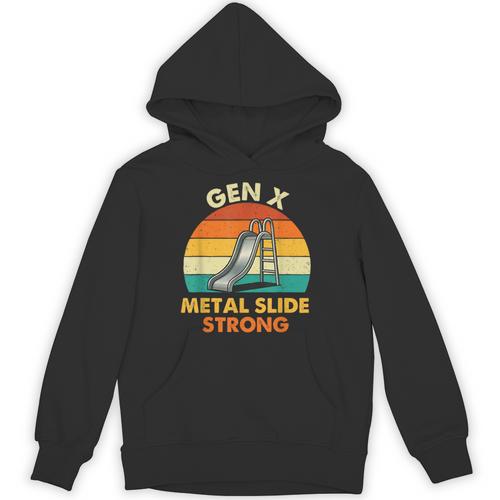 Gen X Slide Strong Generation X Gen Xer Nostalgia Unisex Hoodie - Figerry