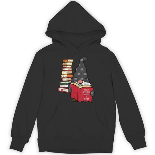 Gnome Read Reading Book Librarian Across America Women Kids Unisex Hoodie - Bookorys