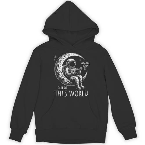 A Good Book Is Out Of This World Kids Reading Imagination Unisex Hoodie - Bookorys