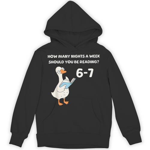 Goose Reading 67 Six Seven Meme Teacher Book Lover Unisex Hoodie - Bookorys CA