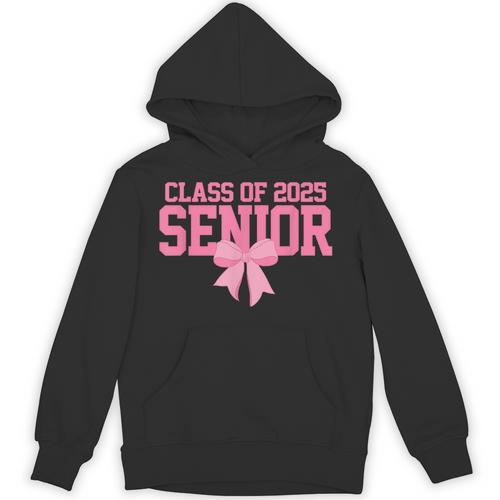 Graduate 2025 Class Of 2025 Senior Coquette Bow Graduation Unisex Hoodie - Best Gift Smart