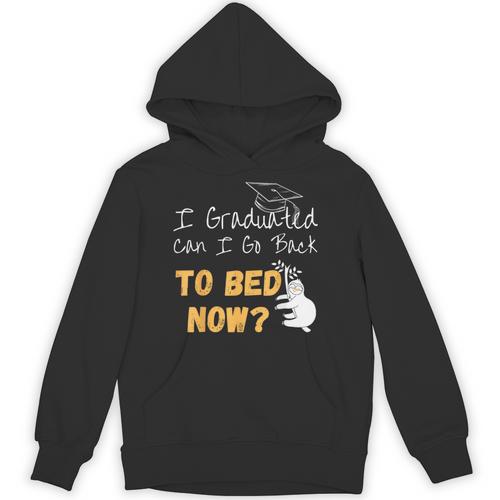 I Graduated Can I Go Back To Bed Now Graduation Sloth Unisex Hoodie - Best Gift Smart