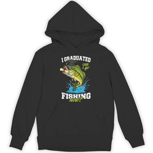 I Graduated Can I Go Fishing Now 2025 Graduation Fisher Unisex Hoodie - Best Gift Smart