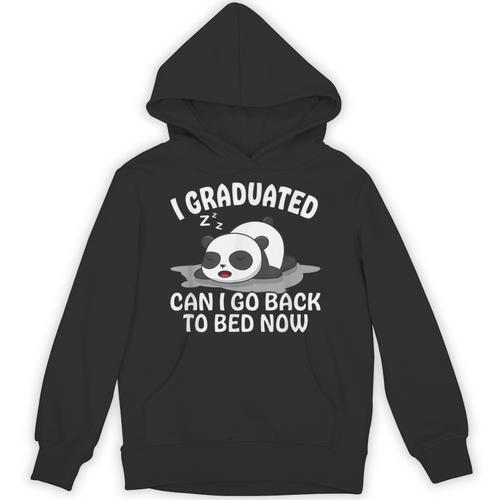 Graduation Animal Zoo Panda Bear I Graduated Panda Student Unisex Hoodie - Best Gift Smart