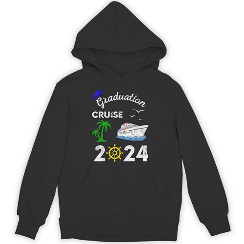 Graduation Cruise 2024 Ship Boat Vacation Summer Vacation Men Women Kids Unisex Hoodie - Best Gift Smart