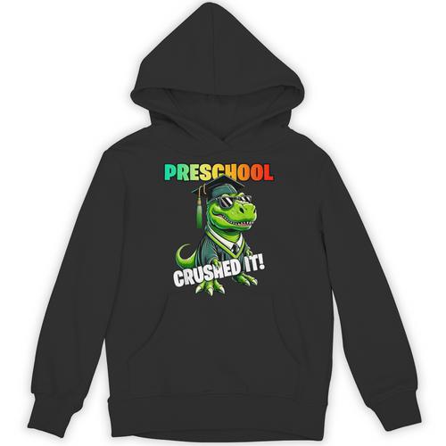 Graduation Preschool Dinosaur T Rex Crushed It Boys Grad Unisex Hoodie - Best Gift Smart