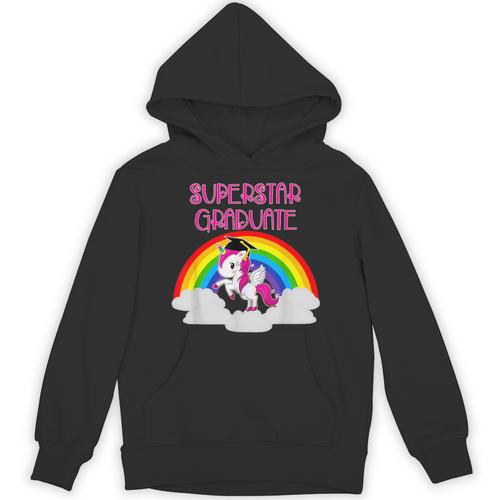 Graduation Unicorn Superstar Magical Colorful Rainbow Tshirt Unisex Hoodie - Best Gift Smart