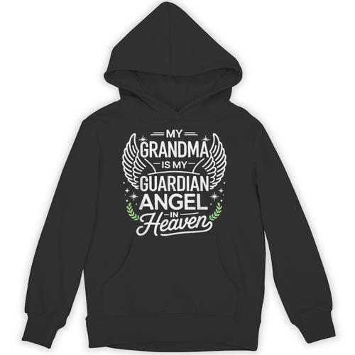 My Grandma Is My Guardian Angel In Heaven Memory Memorial Unisex Hoodie - Easessy