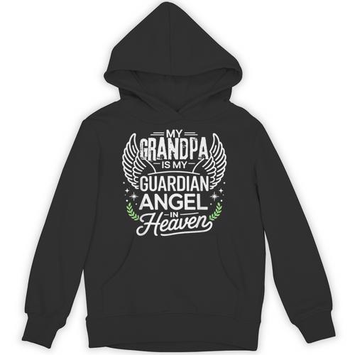 My Grandpa Is My Guardian Angel In Heaven Memory Memorial Unisex Hoodie - Easessy