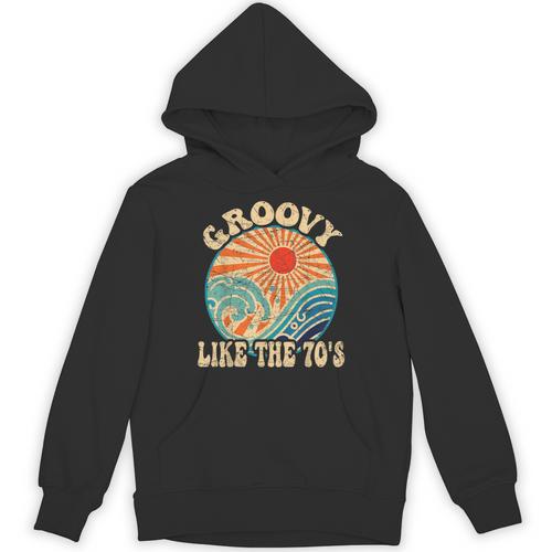 Groovy Like The 70s Aesthetic Nostalgia 1970's Retro Unisex Hoodie - Figerry