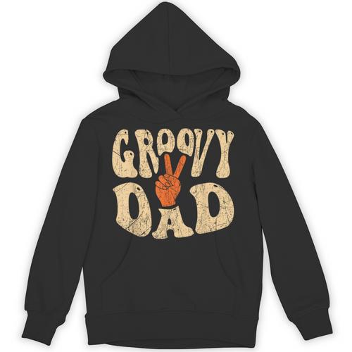 Groovy Dad 70s Aesthetic Nostalgia 1970's Retro Dad Unisex Hoodie - Figerry