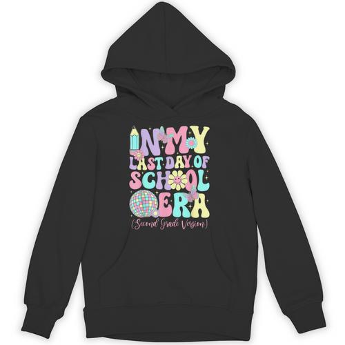 Groovy In My Last Day Of School Era Second Grade Graduation Unisex Hoodie - Best Gift Smart