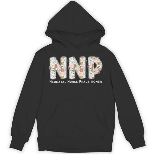 Groovy NNP Neonatal Nurse Practitioner Floral Graduation Unisex Hoodie - Best Gift Smart