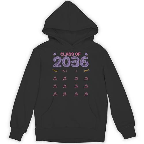 Grow With Me Graduation First Day Of School Class Of 2036 Unisex Hoodie - Best Gift Smart
