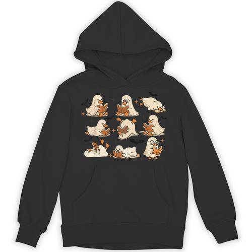 Halloween Ghost Book Lover Unisex Hoodie - Bookorys