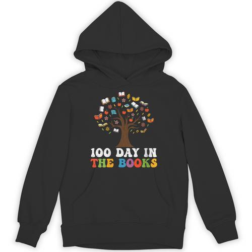Happy 100 Days In The Books Reading Celebration Graphic Tees Unisex Hoodie - Bookorys CA