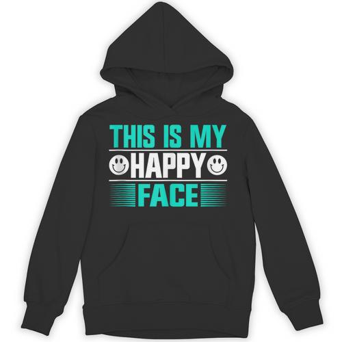 This Is My Happy Face Introvert Unisex Hoodie - Raresse
