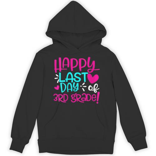 Happy Last Day Of Third 3rd Grade Teacher Student Graduation Unisex Hoodie - Best Gift Smart