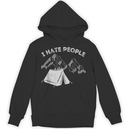 I Hate People Introvert Sarcastic I Love Camping Unisex Hoodie - Raresse