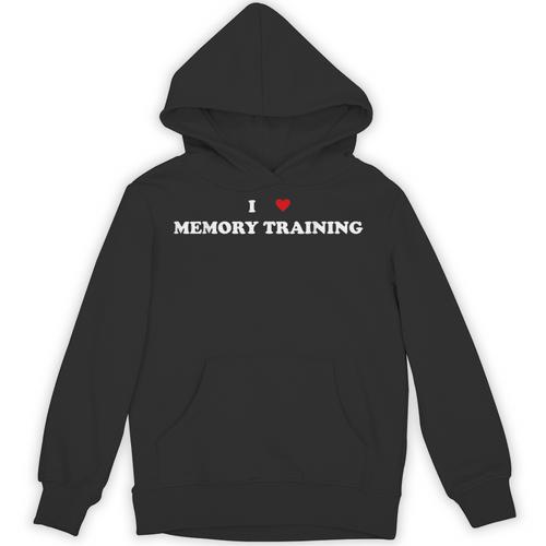 I Heart Memory Athlete I Love Memory Training Unisex Hoodie - Easessy