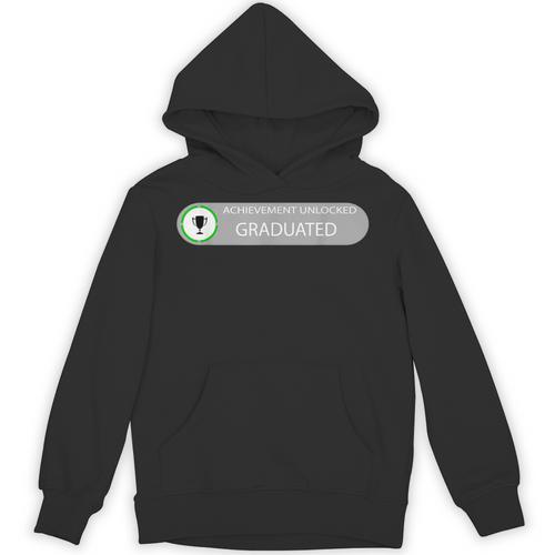 High School Or College Graduation Achievement Unlocked Unisex Hoodie - Best Gift Smart