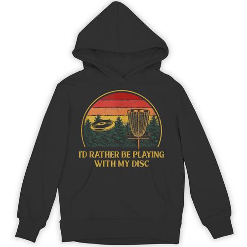 Id Rather Be Playing With My Disc Introvert Disc Golf Unisex Hoodie - Raresse
