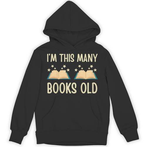 I'm This Many Books Old Read Book 2nd Birthday 2 Years Old Unisex Hoodie - Bookorys AU
