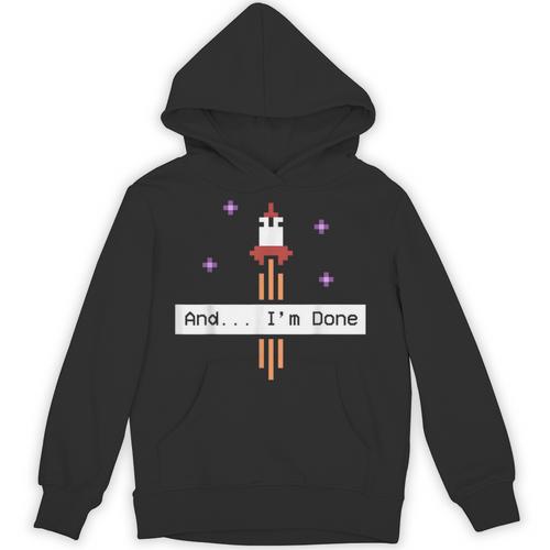And I'm Done Rocket Graduation Retro Look Unisex Hoodie - Best Gift Smart