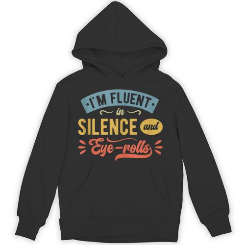 I'm Fluent In Silence And Eye-Rolls Introverts Unisex Hoodie - Raresse