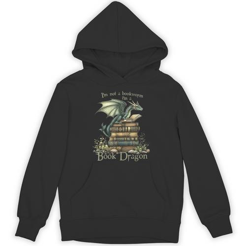 I'm Not A Bookworm I'm A Book Dragon Unisex Hoodie - Bookorys AU