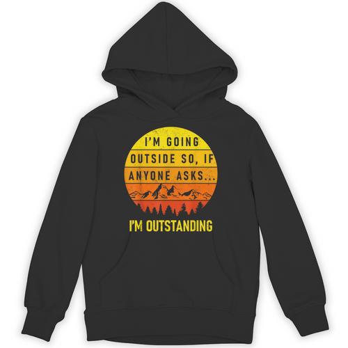 I'm Outstanding Retro Introvert Mountain Trip Lover Unisex Hoodie - Raresse