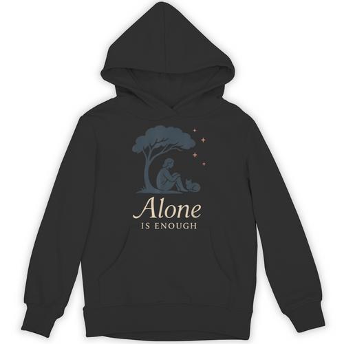 Introvert Alone Is Enough Social Battery Low Antisocial Unisex Hoodie - Raresse