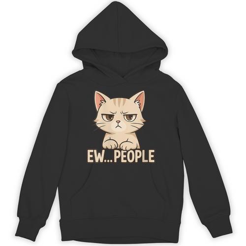 Introvert Anime Cat Ew People Unisex Hoodie - Raresse