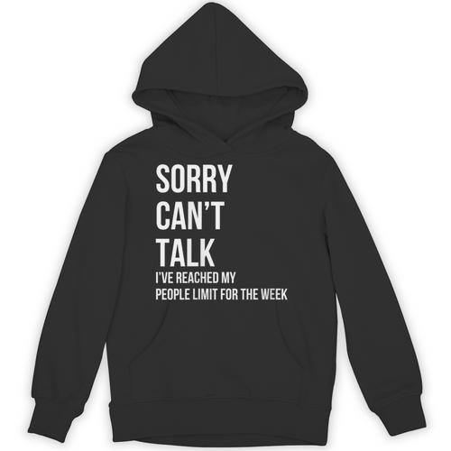 Introvert Can't Talk Reached People Limit For The Week Unisex Hoodie - Raresse
