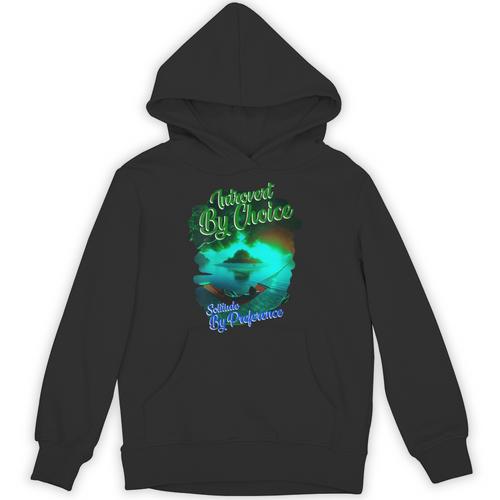 Introvert Choice Solitude By Preference Unisex Hoodie - Raresse