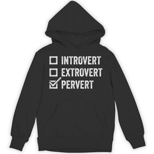 Introvert Extrovert Pervert Sarcasm Adult Joke s Unisex Hoodie - Raresse
