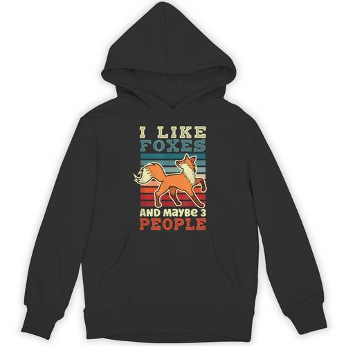 Introvert Fox Animal Lover Saying Loner Antisocial Unisex Hoodie - Raresse