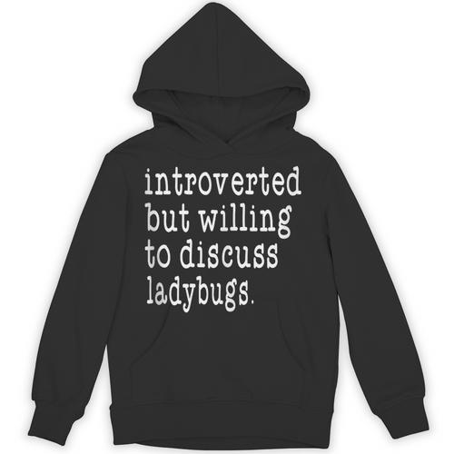 Introvert Joke Introverted Ladybug Lover Unisex Hoodie - Raresse