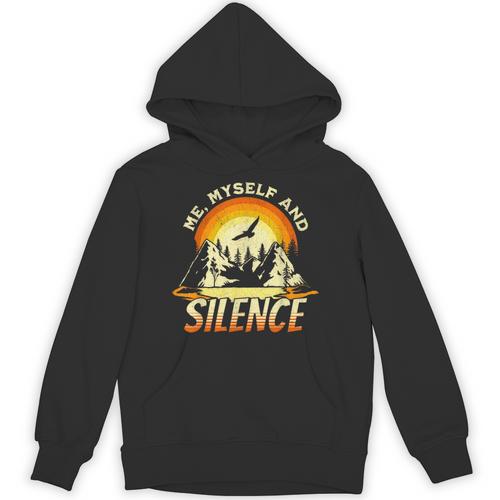 Introvert Relaxation Me Myself And Silence Mountain Vacation Unisex Hoodie - Raresse