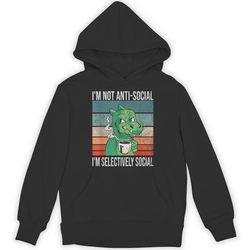 Introvert Selectively Social Anti-Social Shy Unisex Hoodie - Raresse