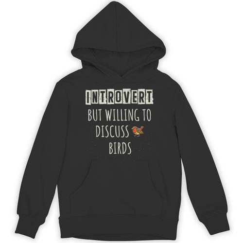 Introvert But Willing To Discuss Birds Bird Watching Birding Unisex Hoodie - Raresse