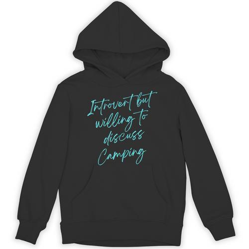 Introvert But Willing To Discuss Camping Unisex Hoodie - Raresse