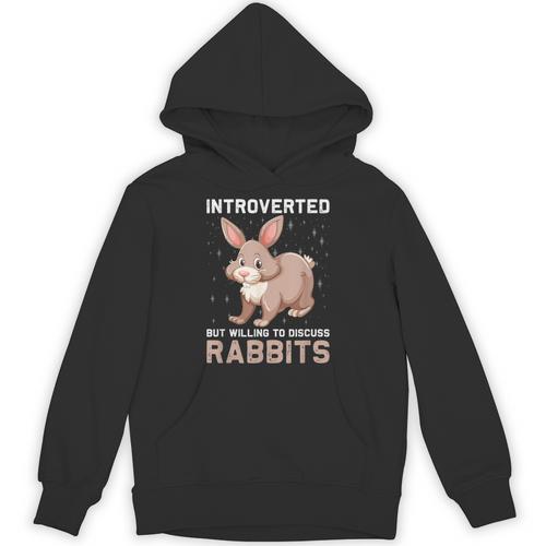Introverted Rabbits Bunny Lover Rabbit Introvert Unisex Hoodie - Raresse