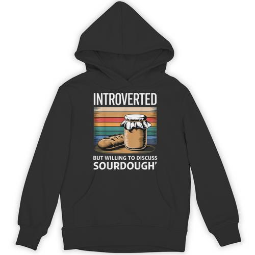 Introverted But Willing To Discuss Sourdough Vintage Baking Unisex Hoodie - Raresse