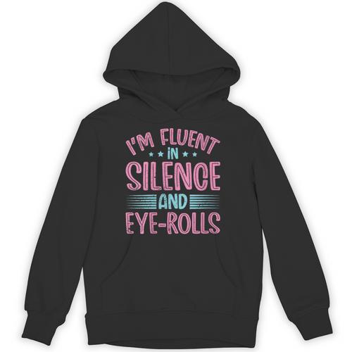 Introverts I'm Fluent In Silence And Eye-Rolls Unisex Hoodie - Raresse