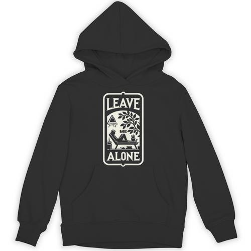 Introvert's Peaceful Solitude Graphic Leave Me Alone Quiet Unisex Hoodie - Raresse