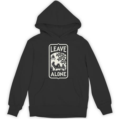 Introvert's Peaceful Solitude Graphic Leave Alone Quiet Unisex Hoodie - Raresse
