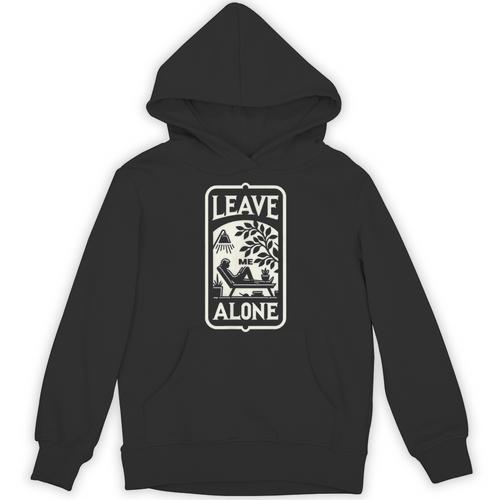 Introvert's Peaceful Solitude Graphic Leave Me Alone Quiet Unisex Hoodie - Raresse