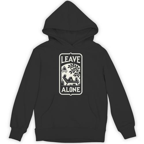 Introvert's Peaceful Solitude Graphic Leave Alone Quiet Unisex Hoodie - Raresse